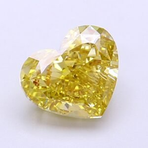 Heart 2.02ct VS2 Fancy Intense Yellow Lab Grown Diamond