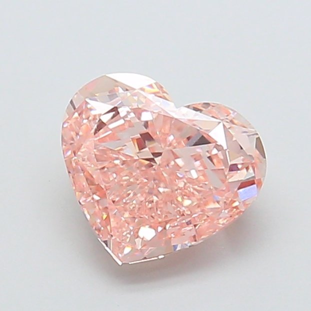 Heart 1.9ct VS1 Fancy Intense Pink Lab Grown Diamond