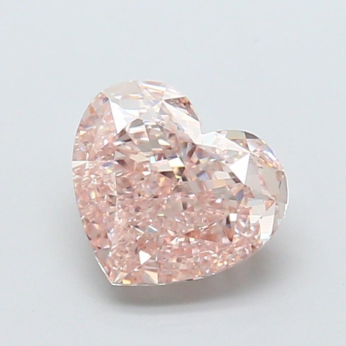 Heart 2.01ct VVS2 Fancy Intense Pink Lab Grown Diamond