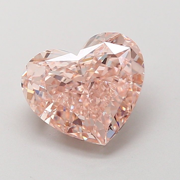 Heart 2.02ct VS1 Fancy Intense Pink Lab Grown Diamond