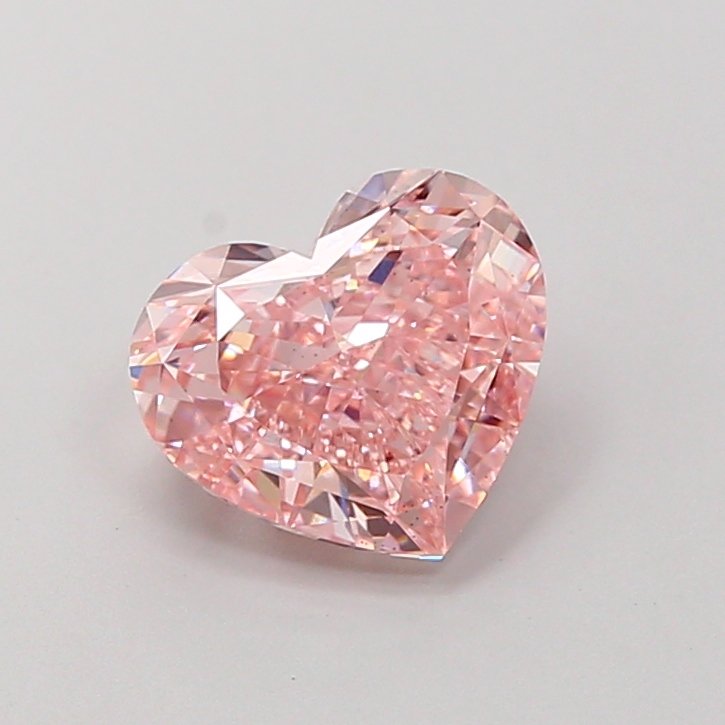 Heart 2.02ct VS2 Fancy Intense Pink Lab Grown Diamond