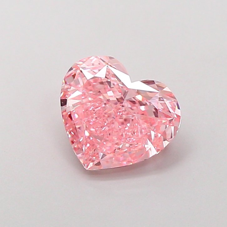 Heart 2.03ct VS1 Fancy Vivid Pink Lab Grown Diamond