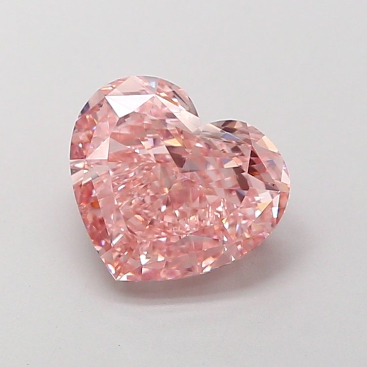 Heart 2.04ct VS1 Fancy Intense Pink Lab Grown Diamond