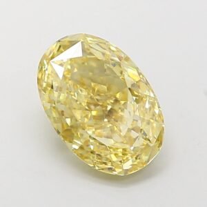 Oval 2.52ct VS1 Fancy Light Yellow Lab Grown Diamond