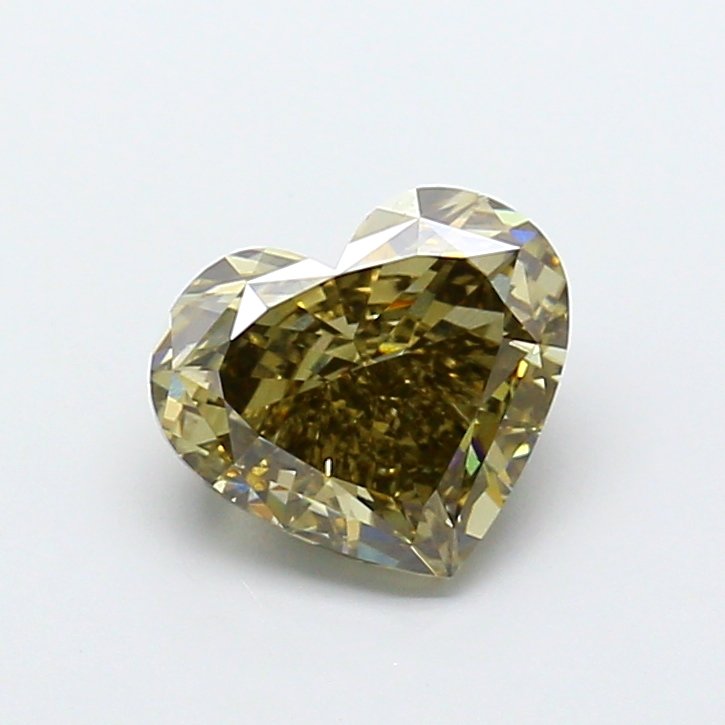 Heart 3.02ct VS2 Yellow Lab Grown Diamond