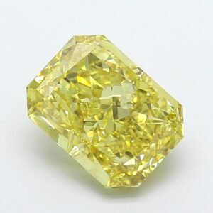 Radiant 3.01ct VS2 Fancy Intense Yellow Lab Grown Diamond