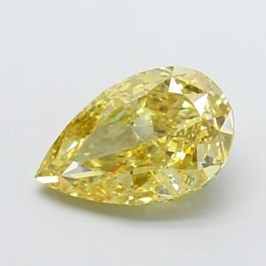 Pear 3.03ct VS1 Fancy Intense Yellow Lab Grown Diamond