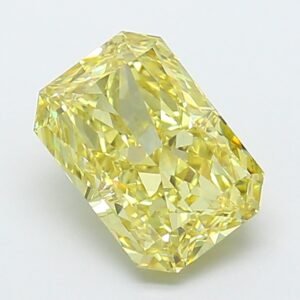 Radiant 3.03ct VS2 Fancy Light Yellow Lab Grown Diamond