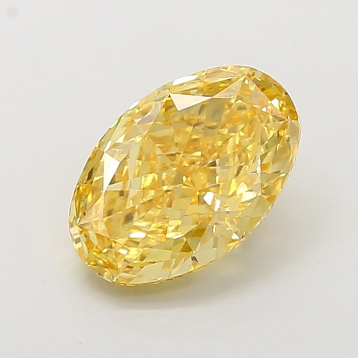 Oval 3.04ct VS2 Fancy Intense Yellow Lab Grown Diamond
