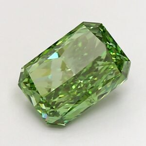 Radiant 3.01ct VS1 Fancy Vivid Green Lab Grown Diamond