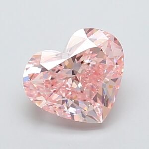 Heart 3.01ct VS1 Fancy Intense Pink Lab Grown Diamond