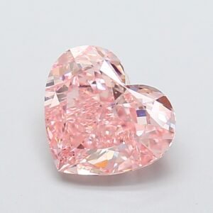 Heart 3.02ct VS1 Fancy Vivid Pink Lab Grown Diamond