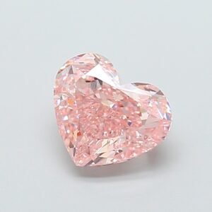 Heart 3.01ct VS1 Fancy Intense Pink Lab Grown Diamond