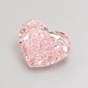 Heart 3.02ct VVS2 Fancy Intense Pink Lab Grown Diamond