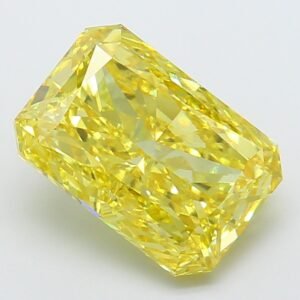 Radiant 5.02ct VS2 Fancy Intense Yellow Lab Grown Diamond