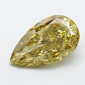 Pear 5ct VS1 Fancy Intense Yellow Lab Grown Diamond