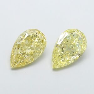 Pear 5.01ct VS1 Fancy Yellow Lab Grown Diamond
