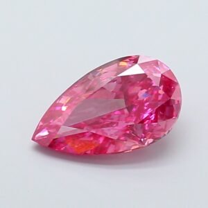 Pear 5ct VS2 Fancy Vivid Pink Lab Grown Diamond