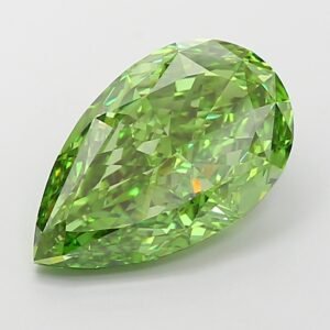 Pear 5.04ct VS1 Fancy Vivid Green Lab Grown Diamond