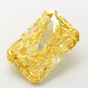 Radiant 6.01ct VS2 Fancy Intense Yellow Lab Grown Diamond