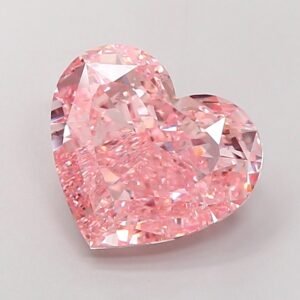 Heart 5.01ct VS2 Fancy Intense Pink Lab Grown Diamond