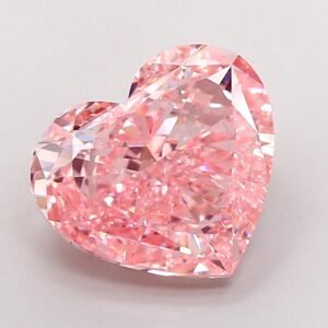 Heart 5.01ct VS2 Fancy Vivid Pink Lab Grown Diamond