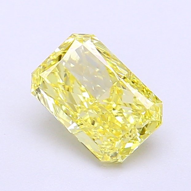 Radiant 1.06ct VVS2 Fancy Vivid Yellow Lab Grown Diamond