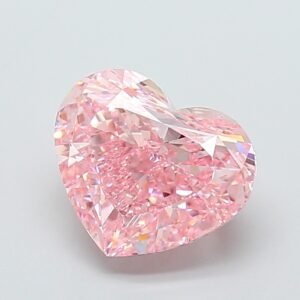 Heart 5.02ct VS2 Fancy Intense Pink Lab Grown Diamond