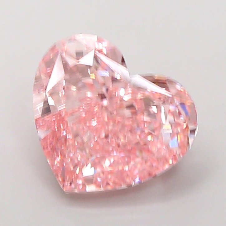 Heart 5.05ct VS1 Fancy Vivid Pink Lab Grown Diamond