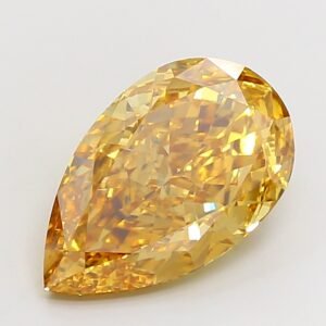 Pear 7.55ct VS1 Fancy Vivid Yellow Lab Grown Diamond