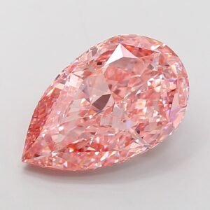 Pear 8.06ct VS2 Fancy Vivid Pink Lab Grown Diamond