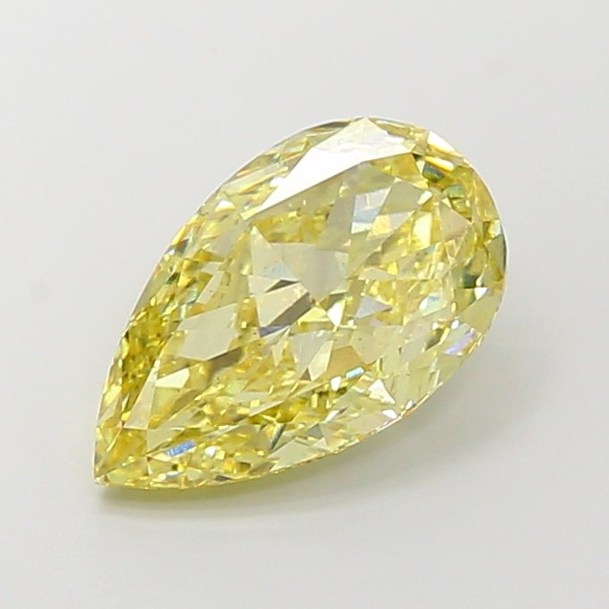 Oval 1.07ct VS1 Fancy Vivid Yellow Lab Grown Diamond