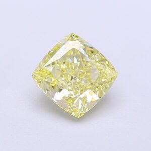 Sq Cushion 1.02ct VS2 Fancy Light Yellow Lab Grown Diamond
