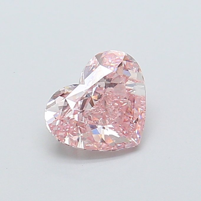 Heart 1ct VS1 Fancy Pink Lab Grown Diamond
