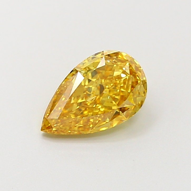 Pear 1ct VS2 Fancy Intense Yellow Lab Grown Diamond