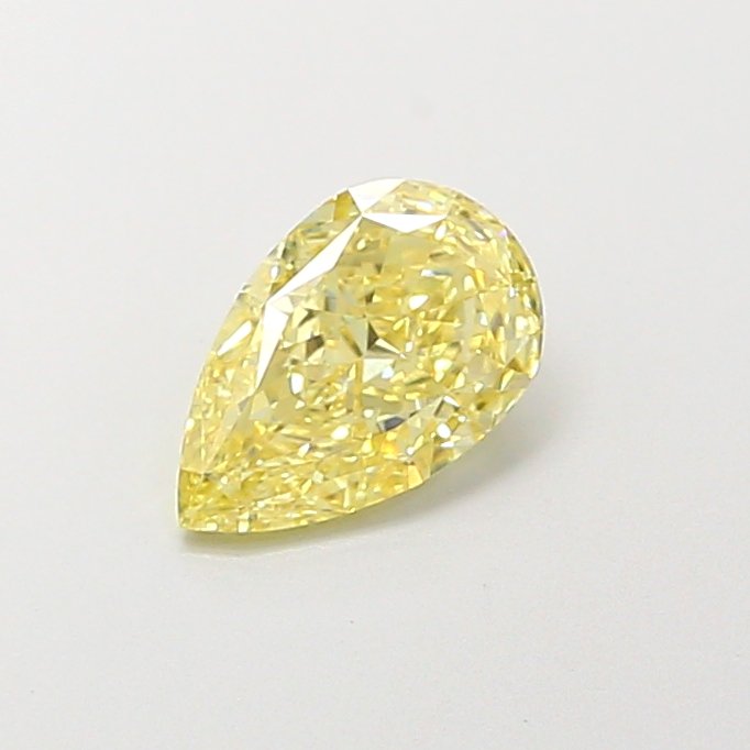 Pear 1.01ct VVS2 Fancy Intense Yellow Lab Grown Diamond