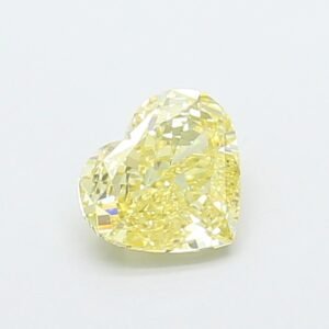 Heart 1ct VS1 Fancy Light Yellow Lab Grown Diamond