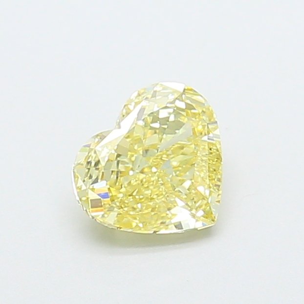 Heart 1ct VS1 Fancy Light Yellow Lab Grown Diamond