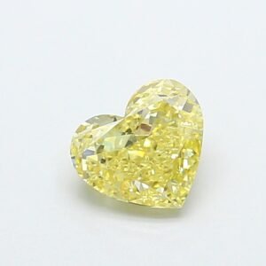 Heart 1ct VS1 Fancy Intense Yellow Lab Grown Diamond