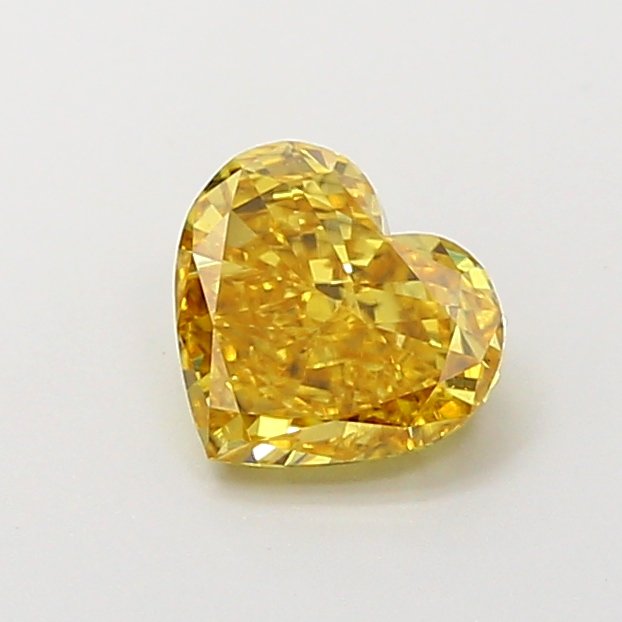 Heart 1ct VS2 Fancy Intense Brownish Yellow Lab Grown Diamond