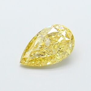 Pear 1.04ct VVS2 Fancy Intense Yellow Lab Grown Diamond