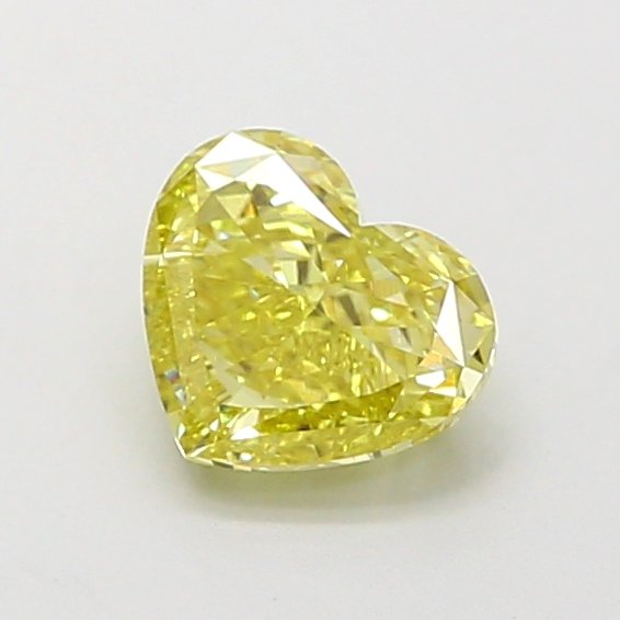Heart 1.01ct VS1 Fancy Light Yellow Lab Grown Diamond