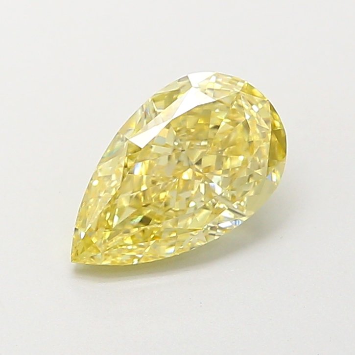 Pear 1.05ct VS1 Fancy Intense Yellow Lab Grown Diamond