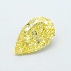 Pear 1.09ct VVS2 Fancy Intense Yellow Lab Grown Diamond
