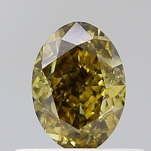 OVAL 0.56ct VS1 FANCY VIVID Yellow Lab Grown Diamond