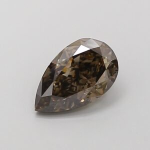 PEAR 0.33ct VS1 FANCY VIVID BLACK Lab Grown Diamond