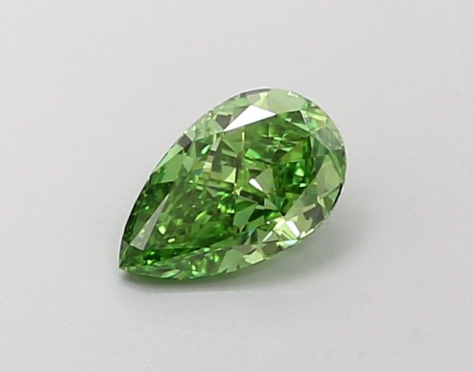 PEAR 0.37ct VS1 FANCY VIVID GREEN Lab Grown Diamond