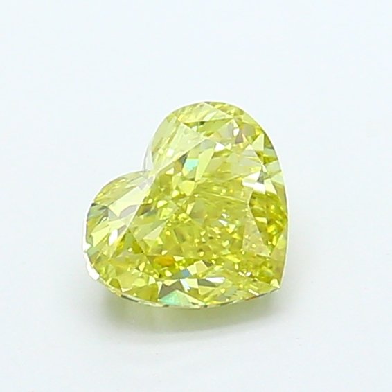 HEART 0.28ct VS1 FANCY VIVID Yellow Lab Grown Diamond