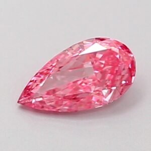 PEAR 0.22ct VS1 FANCY VIVID PINK Lab Grown Diamond