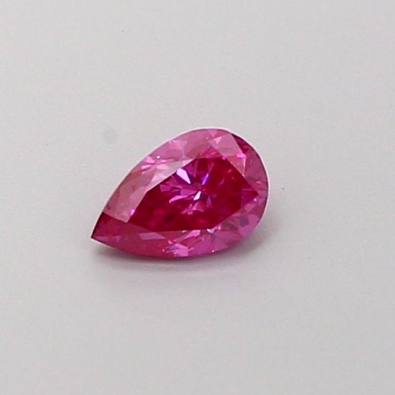 PEAR 0.22ct VS1 FANCY VIVID PINK Lab Grown Diamond